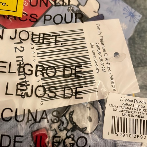 Vera Bradley Peanuts One Piece Sleeper NWT - Picture 4 of 5